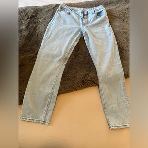 Abercrombie & Fitch skinny jean. Fit more like a straight leg.